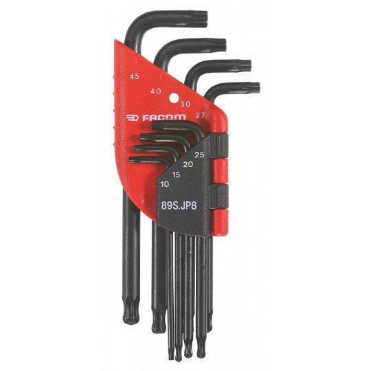 FACOM - JEU DE 8 CLES MALES TORX - 89S.JP8APF