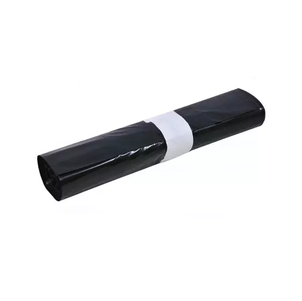 INTERPACK - 100 housses 340L 40µ noir en rouleau 5676 - SI005676
