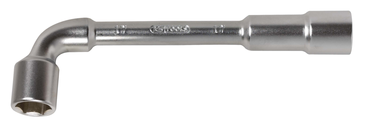 KS TOOLS - Clé à pipe débouchée KS CHROMEmat 17mm  6x6 pans  - 517.0417