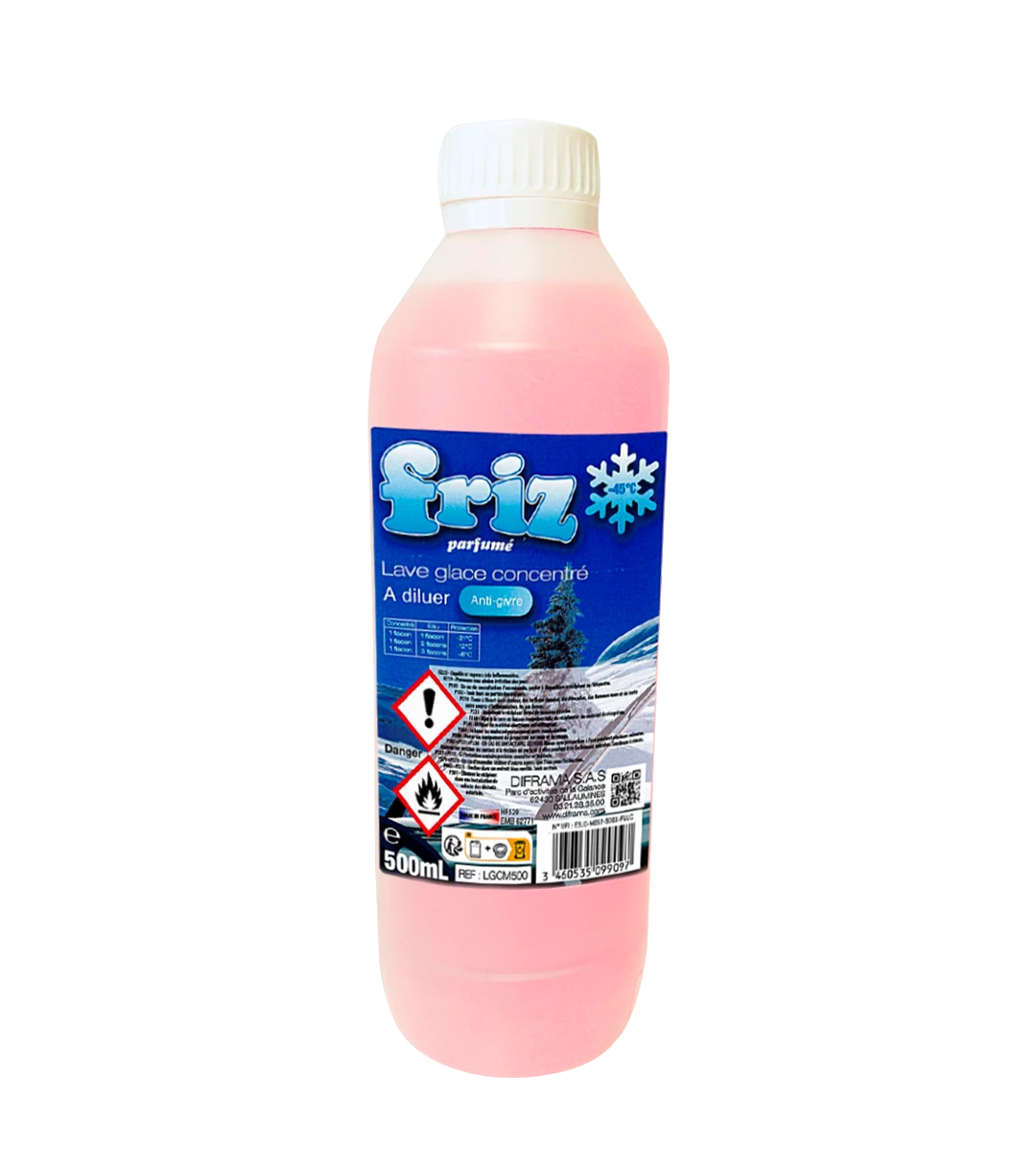 TOPCAR - Lave glace concentré Friz -45°C - 500 ml - LGCM500