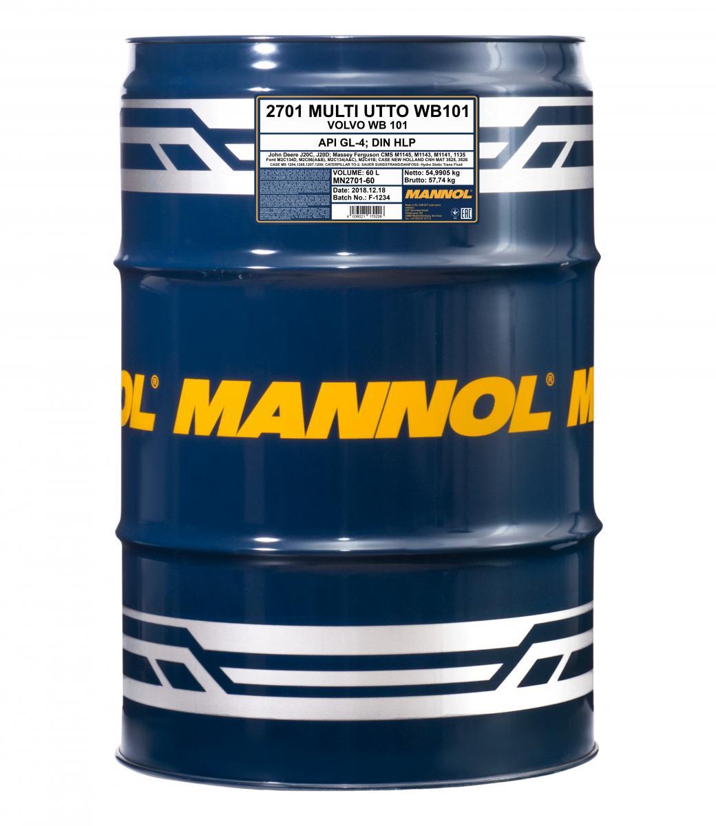 MANNOL - Huile de transmission Multi UTTO WB 101 - 60L - MN2701-60