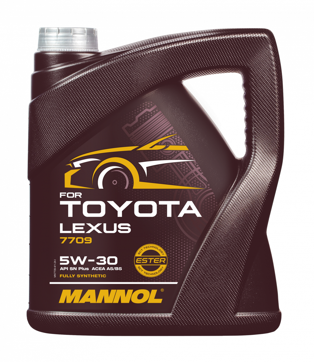 MANNOL - Huile moteur synthétique 5W30 API SN Plus pour TOYOTA LEXUS - Bidon de 4 litres - MN7709-4