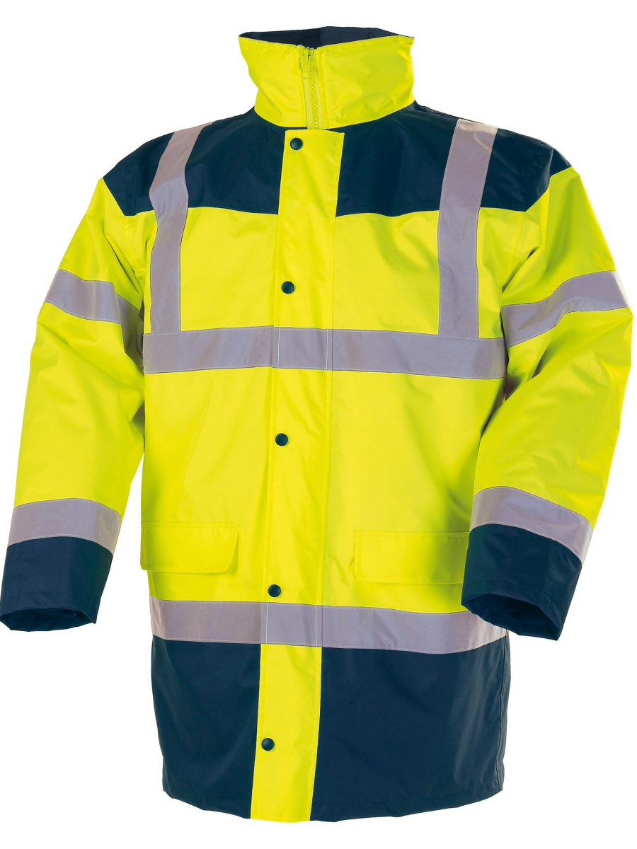 SINGER - Parka + veste amovible + manches longues amovibles (4x1) Jaune/bleu - Piana - Taille XXL