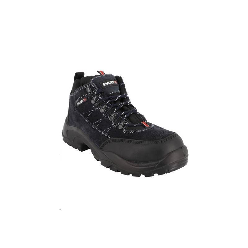 SINGER - S1P SRC. Chaussure mi-haute. Cuir velours. - ST40041