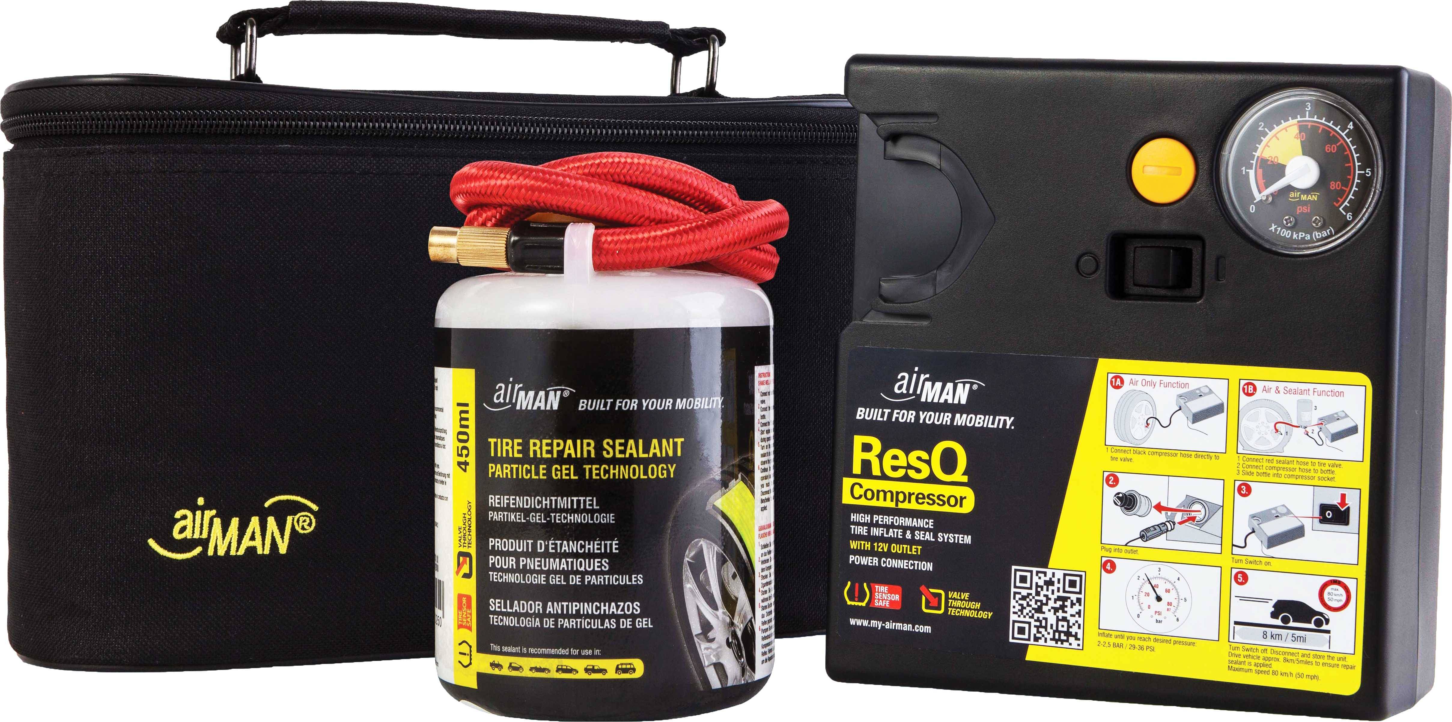 SYNCHRO - Kit de réparation crevaison AIRMAN ResQ (+ sacoche) - 601018