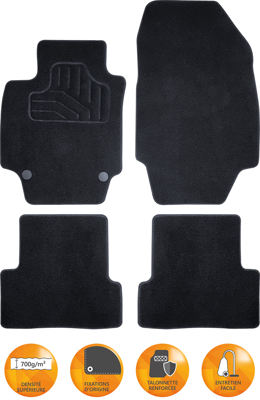 INCAR - Tapis AUDI A3 (05/2003 à 08/2012)
