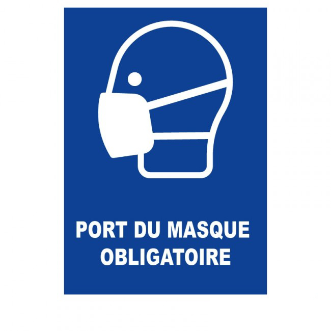 TOPCAR - Panneau Masque de protection obligatoire - Rigide A4 - 4600130