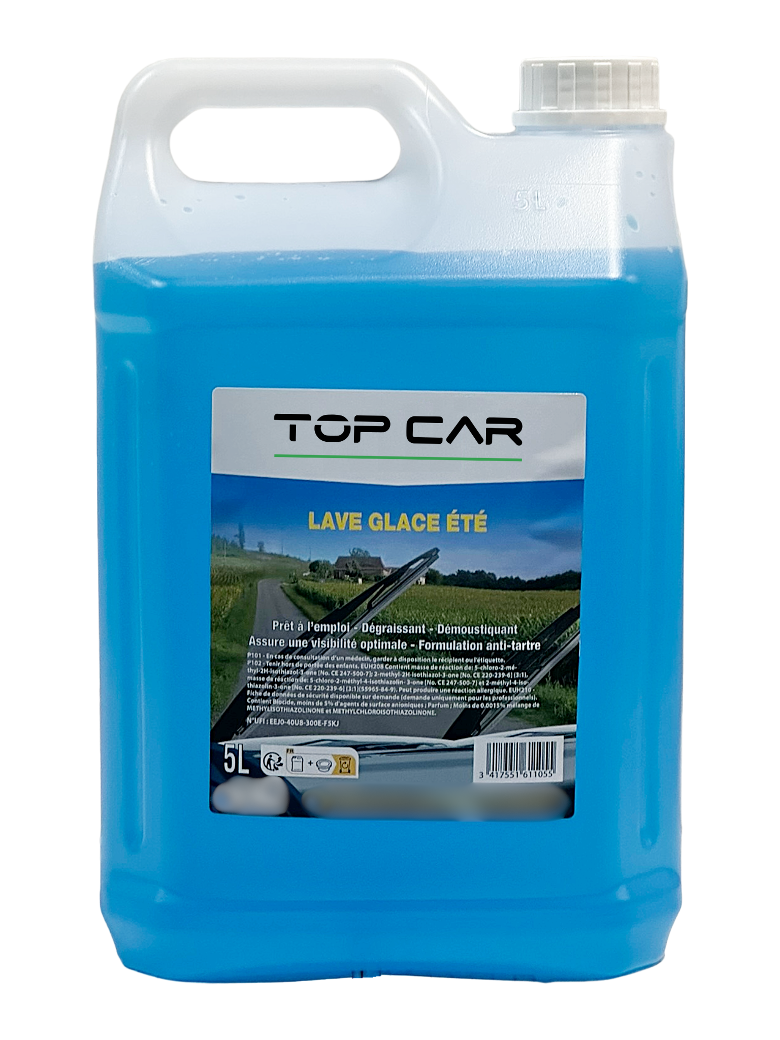 TOPCAR - Bidon de 5 litres de lave glace été - LG00005OC