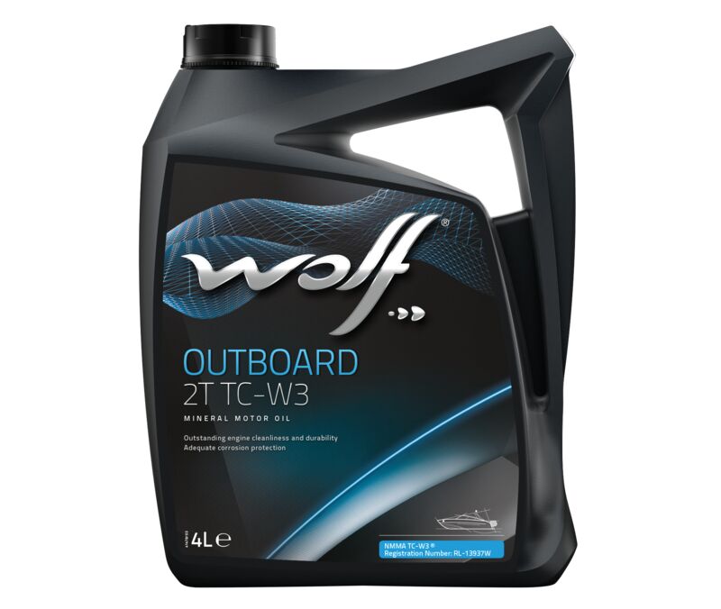 WOLF - Huile moteur 2 temps OUTBOARD TC-W3 - 4L - 8316029